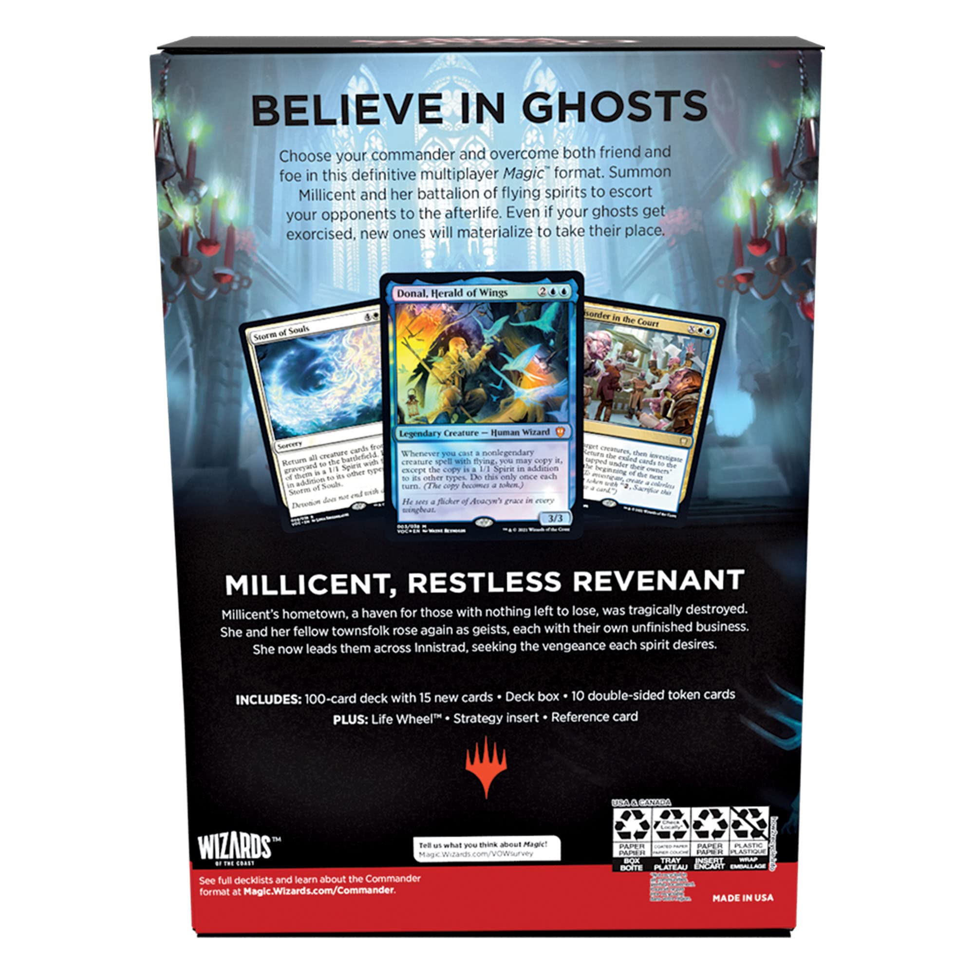 Magic: The Gathering Innistrad: Crimson Vow Commander Deck – Spirit Squadron (White-Blue)