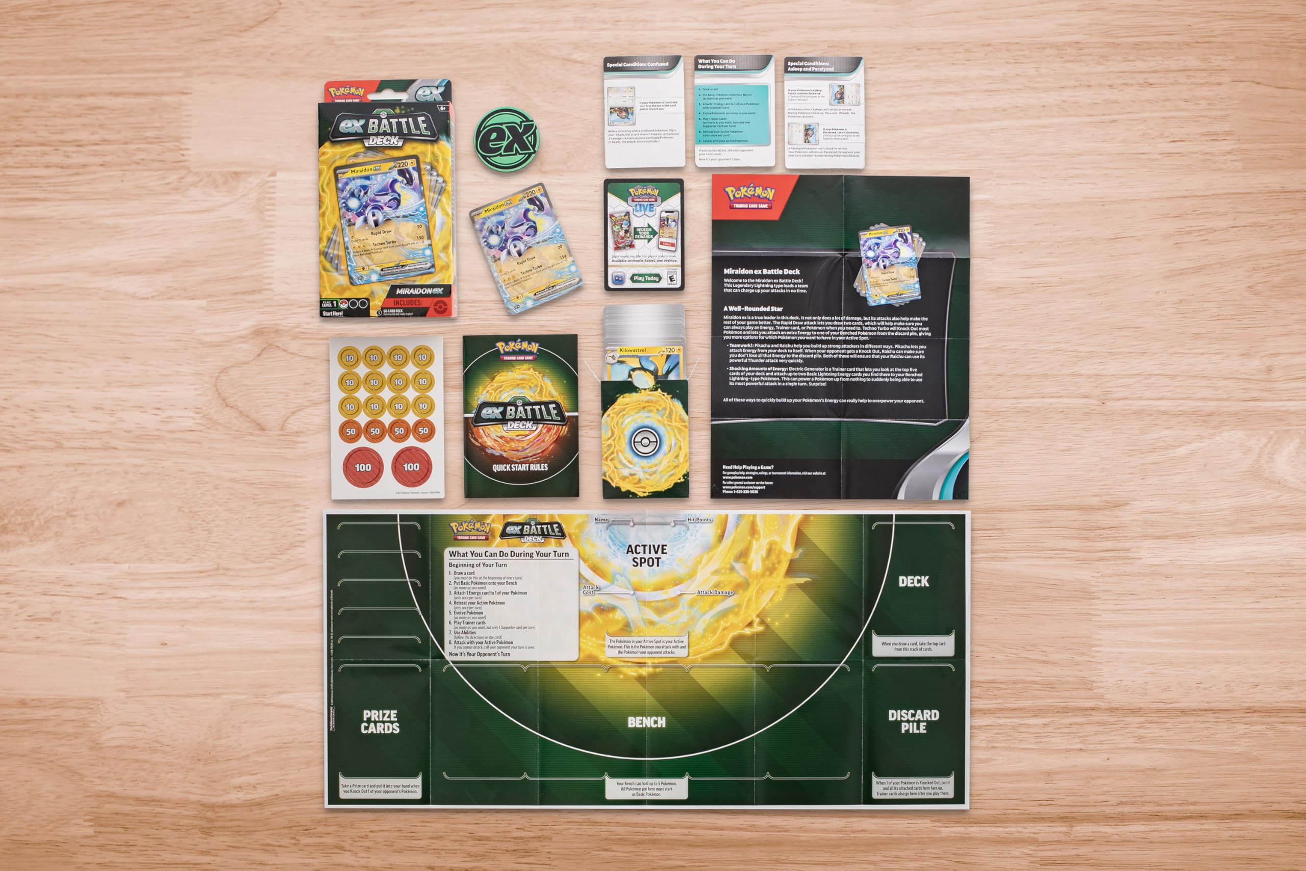 Pokemon TCG: Miraidon ex Battle Deck (Ready-to-Play 60-Card Deck)
