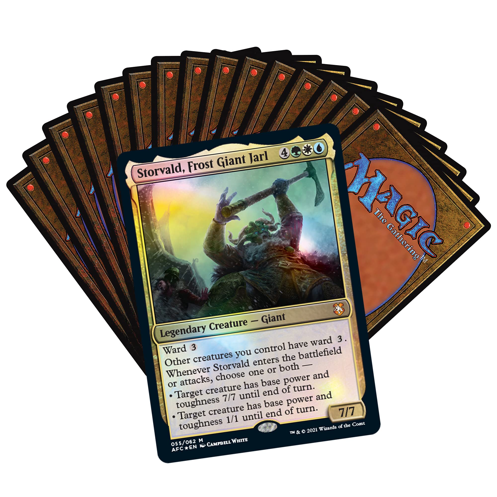 Magic: The Gathering Adventures in the Forgotten Realms Commander Deck – Aura of Courage (Green-White-Blue)