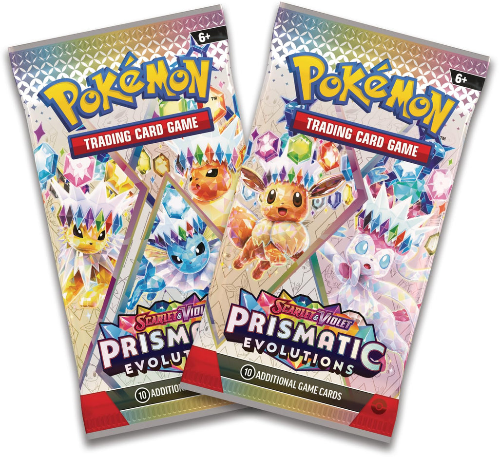 Pokémon TCG: Scarlet & Violet—Prismatic Evolutions Mini Tin – Leafeon (2 Booster Packs & 1 Coin)