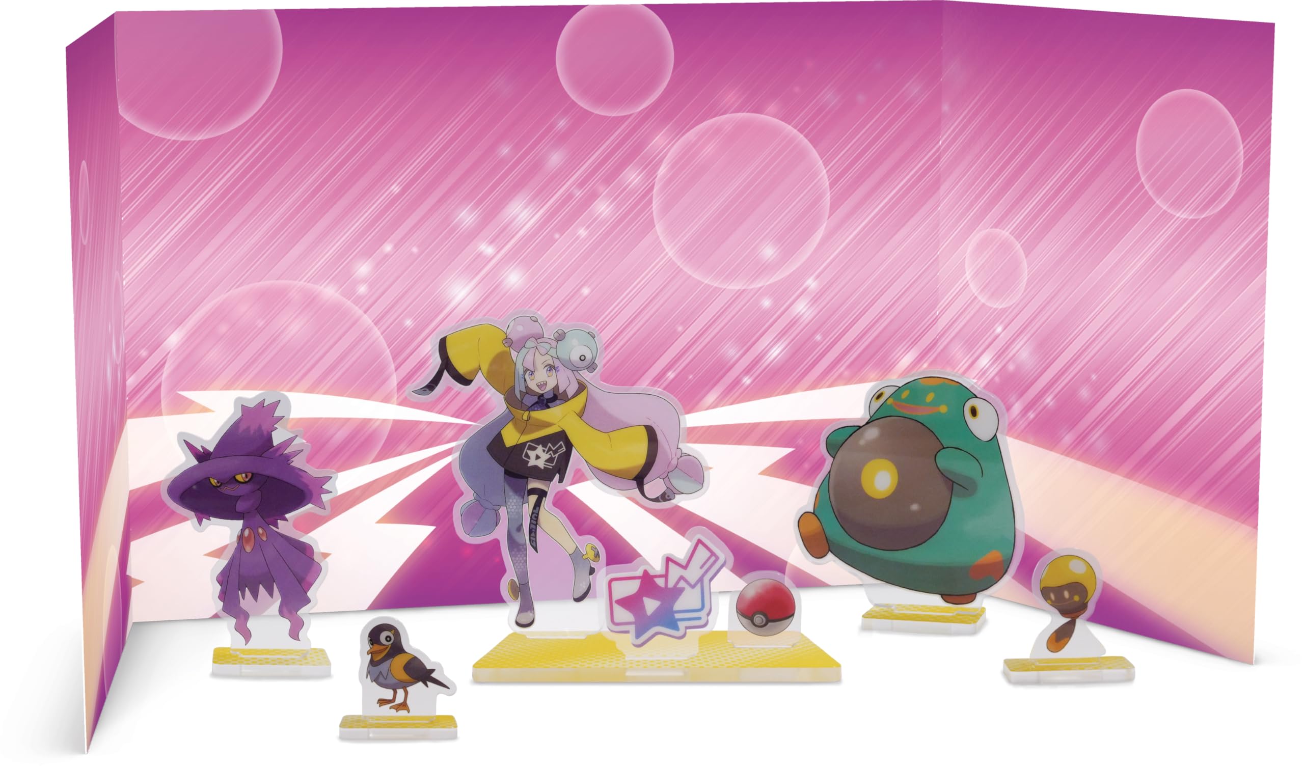 Pokémon - Trading Card Game: Premium Collection Enigmaras Wampitz-ex (1 Holographic Full Screen Promo Card, 6 Booster Packs & Plastic Stand)