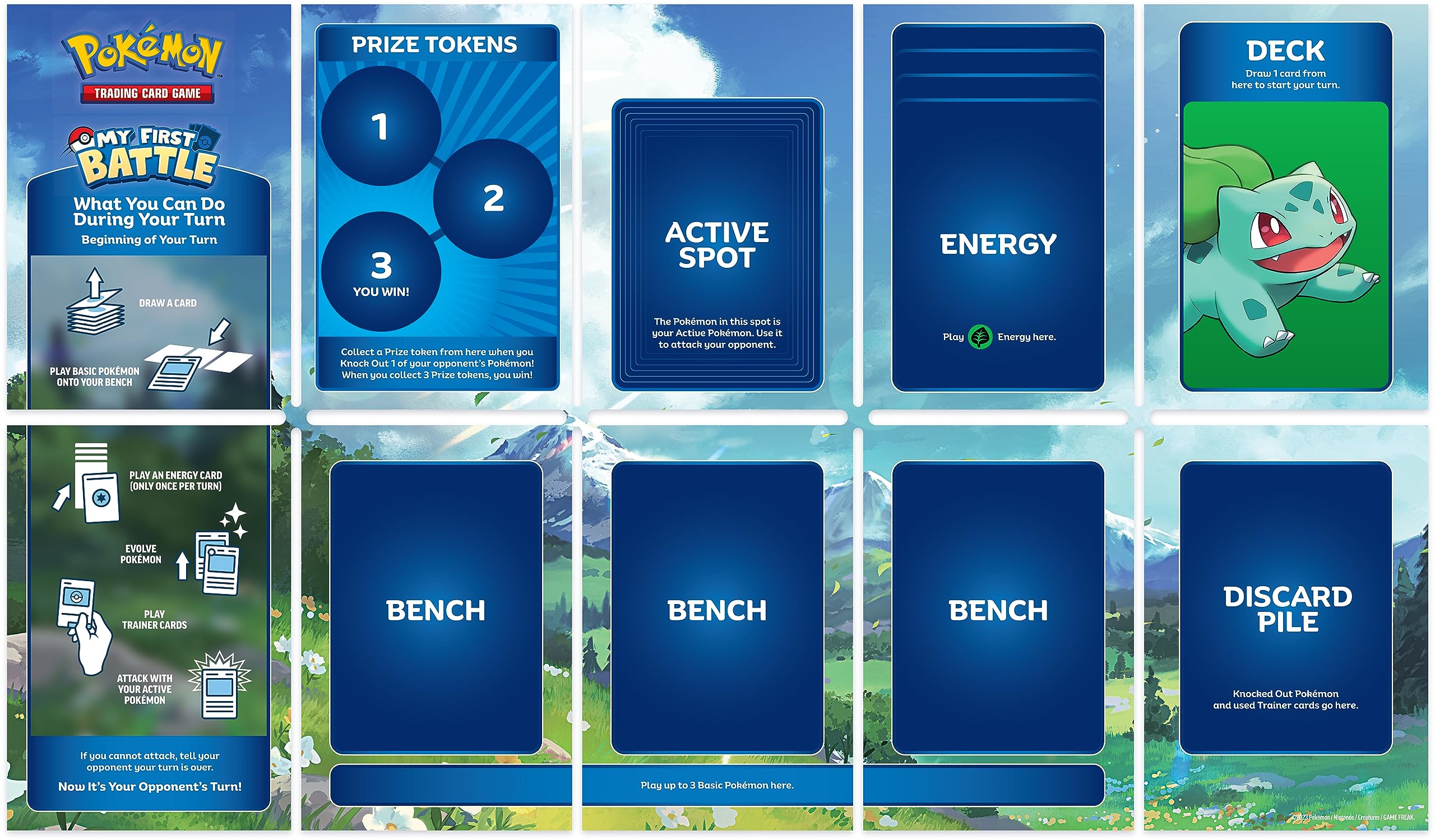 Pokémon TCG: My First Battle—Pikachu and Bulbasaur (2 Ready-to-Play mini Decks & Accessories)