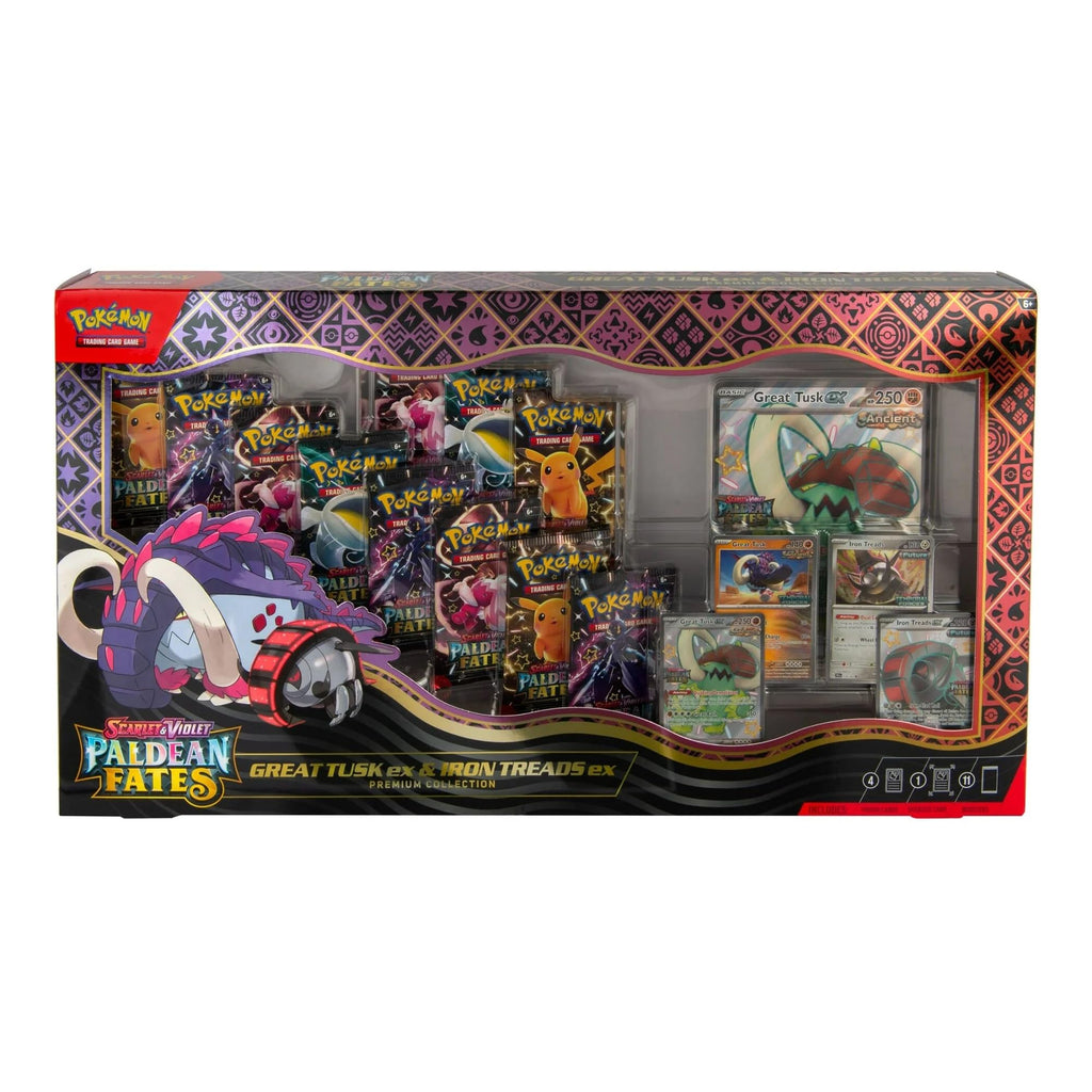 Pokémon TCG: Paldean Fates Great Tusk ex & Iron Threads ex Premium Collection