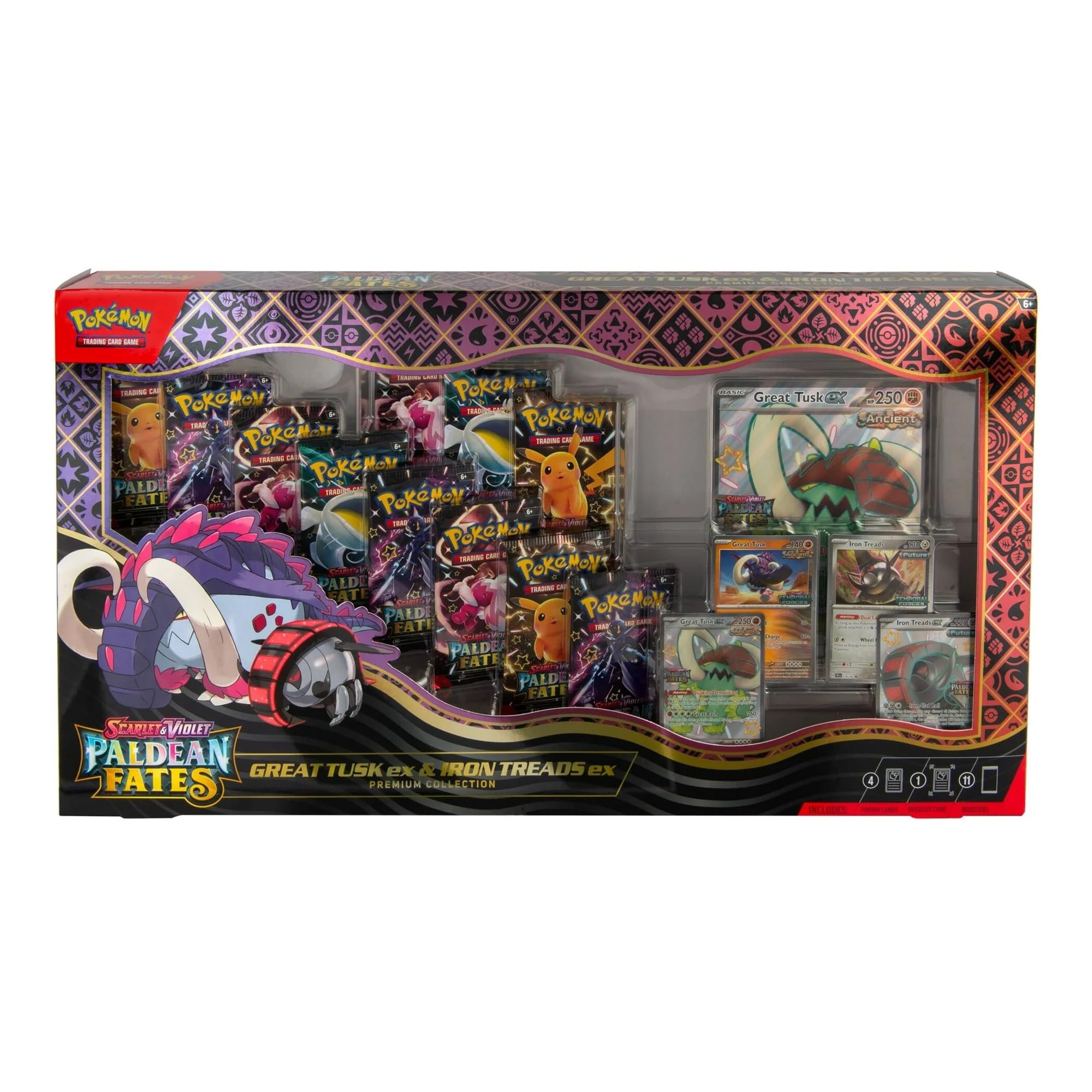 Pokémon TCG: Paldean Fates Great Tusk ex & Iron Threads ex Premium Collection