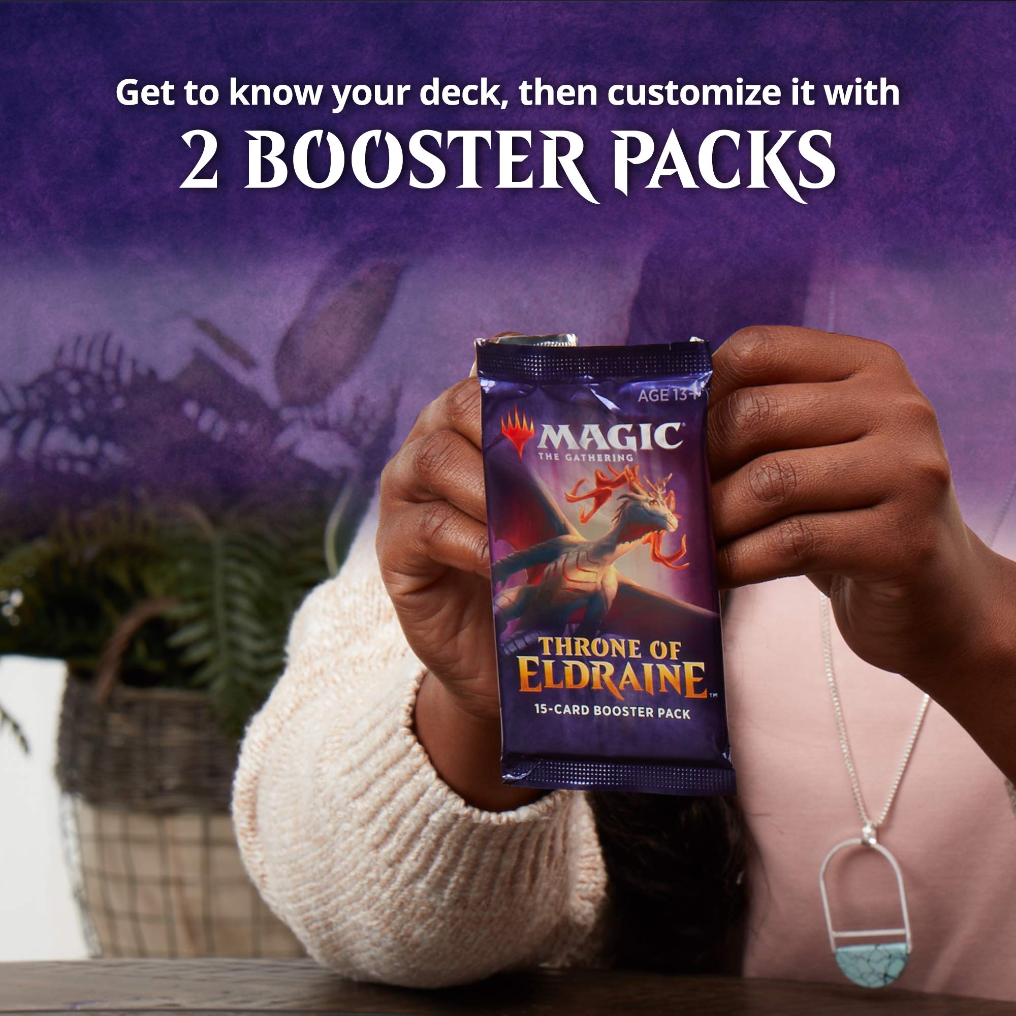 Magic The Gathering Throne of Eldraine Oko, The Trickster Planeswalker Deck | Ready-to-Play | 60-Card Starter Deck