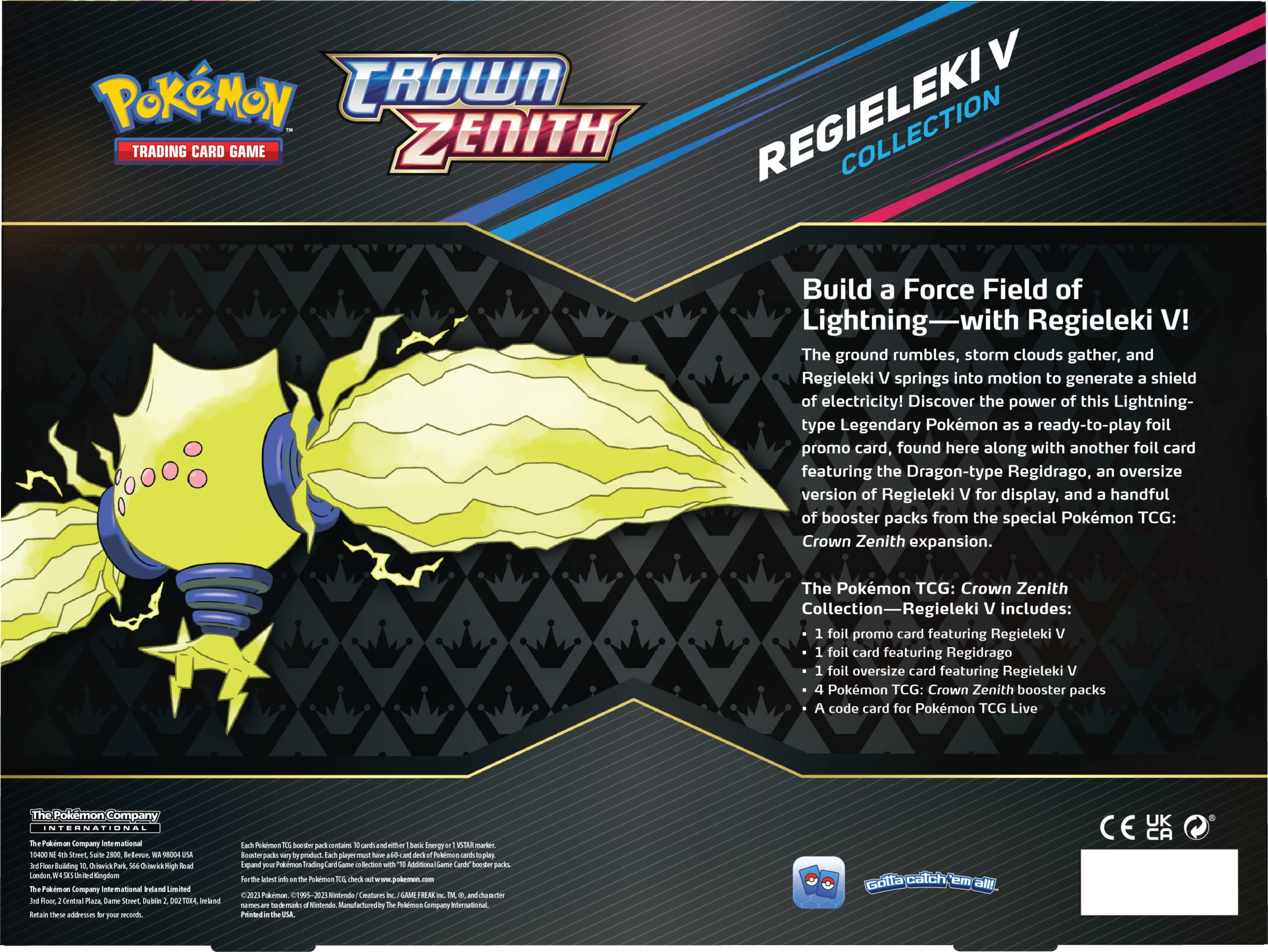 Pokémon Regieleki V Crown Zenith Collection