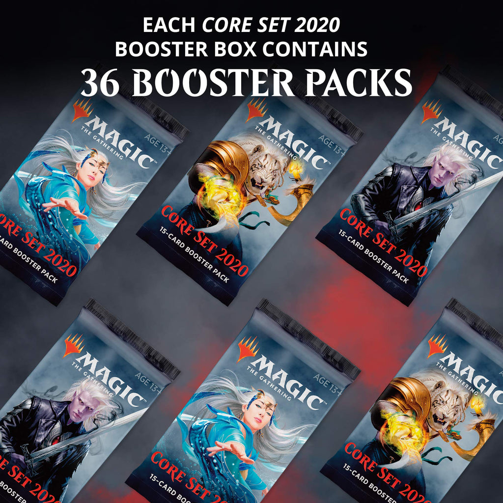 Magic: The Gathering Core Set 2020 (M20) Booster Box | 36 Booster Packs (540 Cards) | Factory Sealed