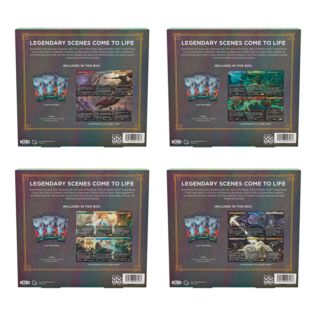 The Lord of The Rings: Tales of Middle-Earth Scene Boxes - All 4 for Magic: The Gathering