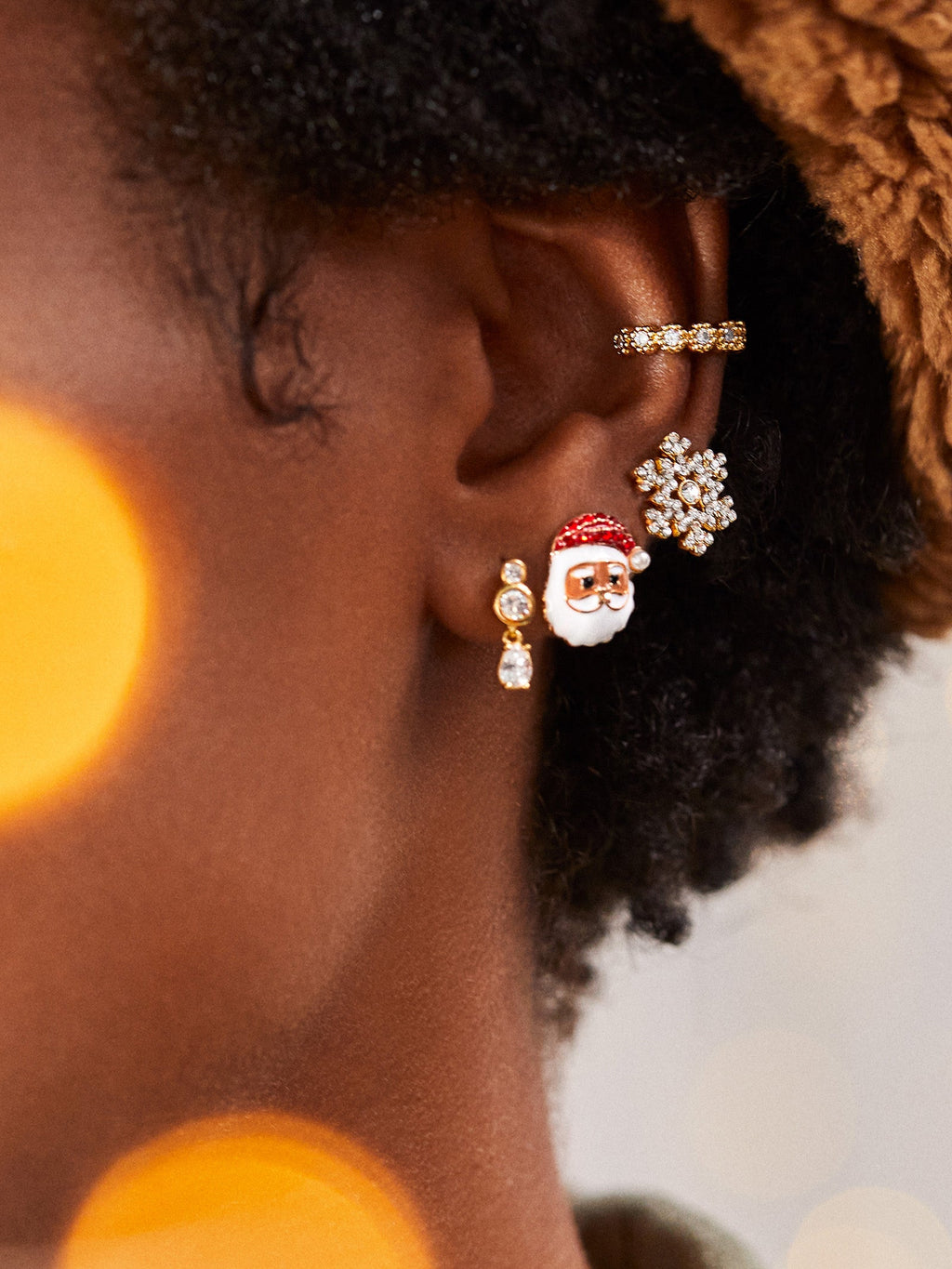Snow Much Fun Stud Earrings - Snowflake