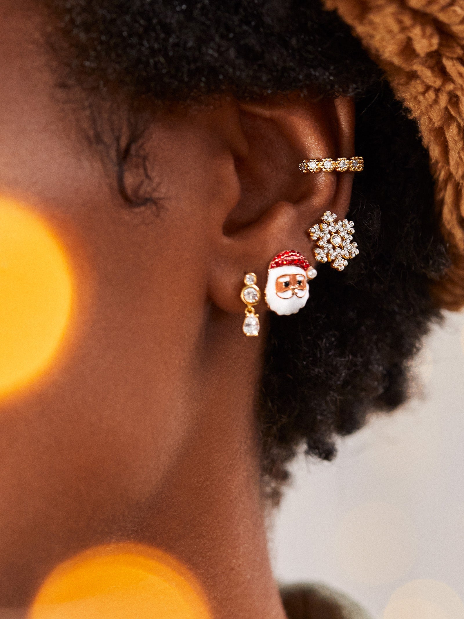 Snow Much Fun Stud Earrings - Snowflake