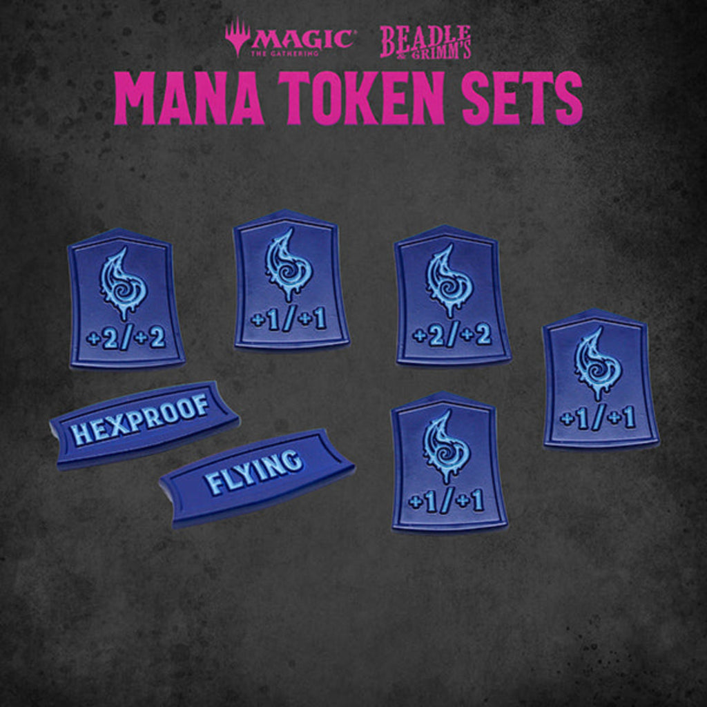 Beadle & Grimm's MTG Blue Mana Metal Token Set