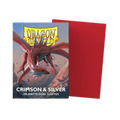 Dragon Shield Game Sleeves 100ct - Matte Dual Crimson & Silver Standard
