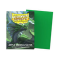 Dragon Shield Game Sleeves 100ct - Matte Dual Apple Green & Silver Standard