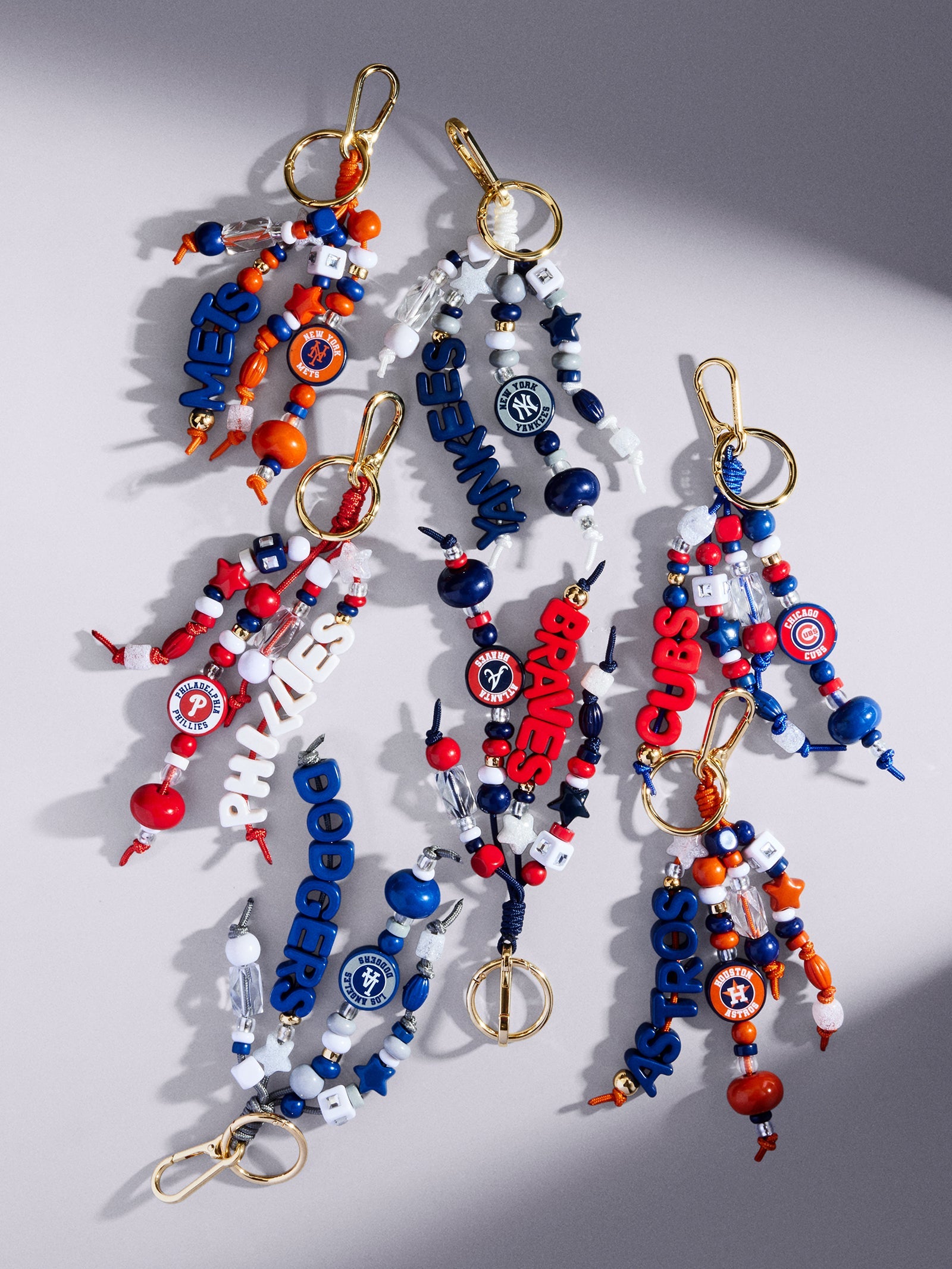 MLB Beaded Bag Charm - New York Yankees