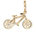 Sports Cluster Charm - Bicycle - Clear