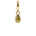 Birthstone Cluster Charm - Peridot/Gold