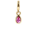 Birthstone Cluster Charm - Rose/Gold
