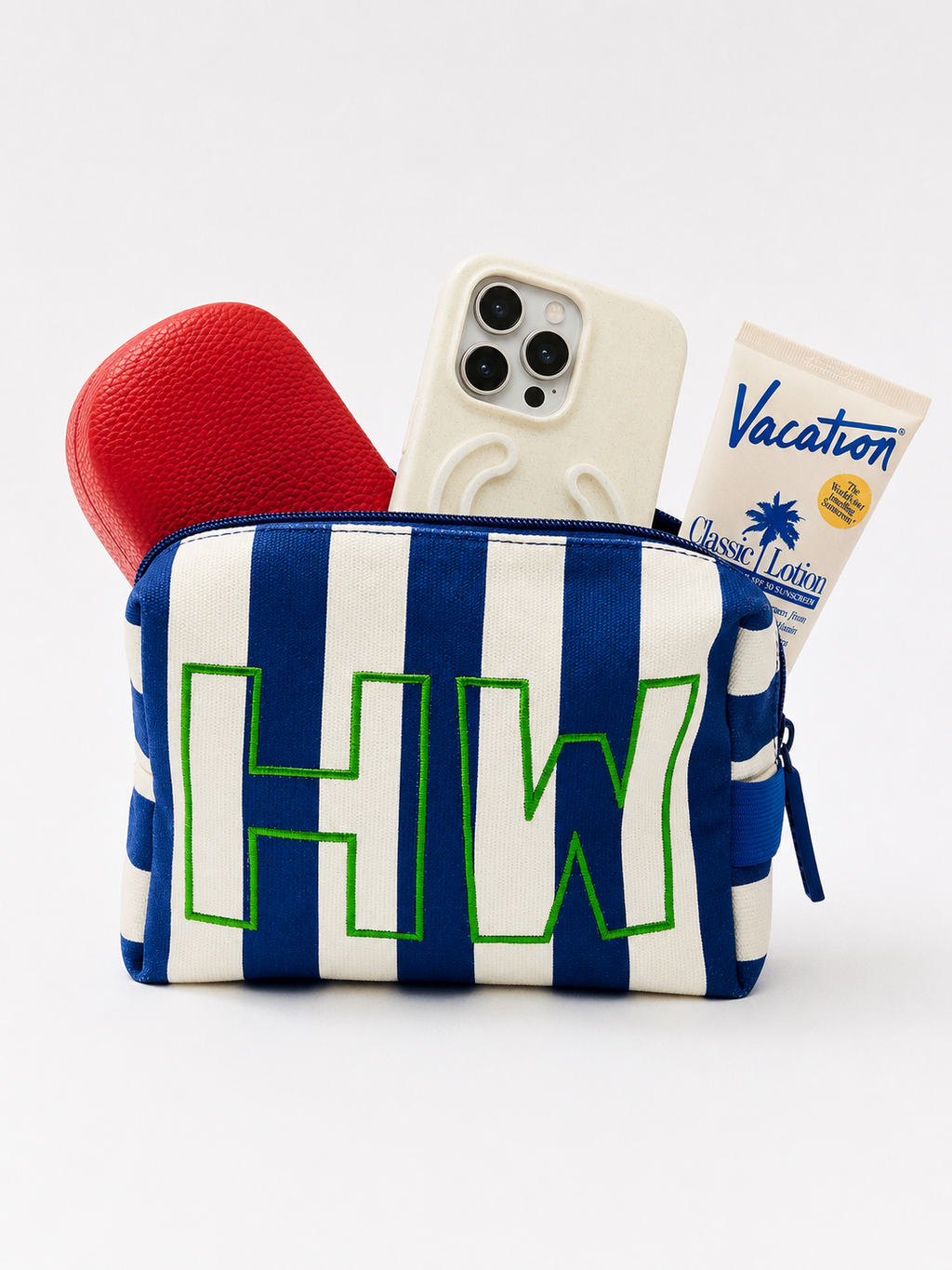 Striped Take It Away Custom Storage Pouch - Custom Harbor