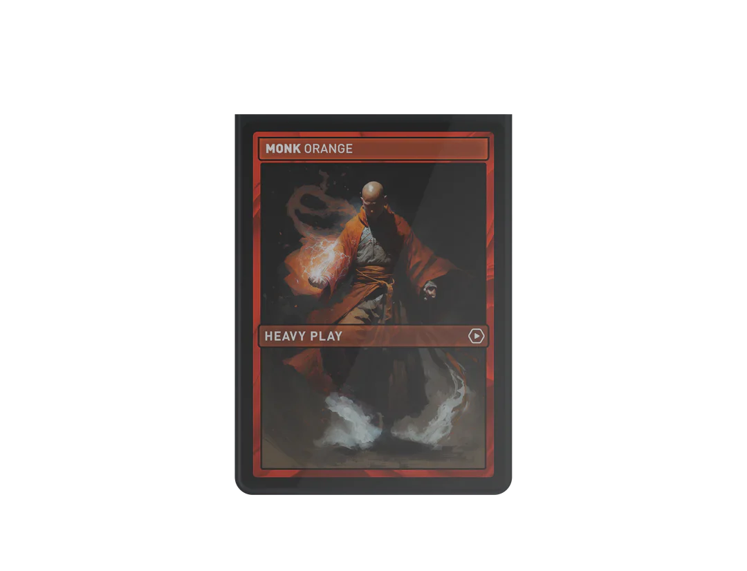 Heavy Play Curv Sleeves Standard 100 Ct Monk Orange