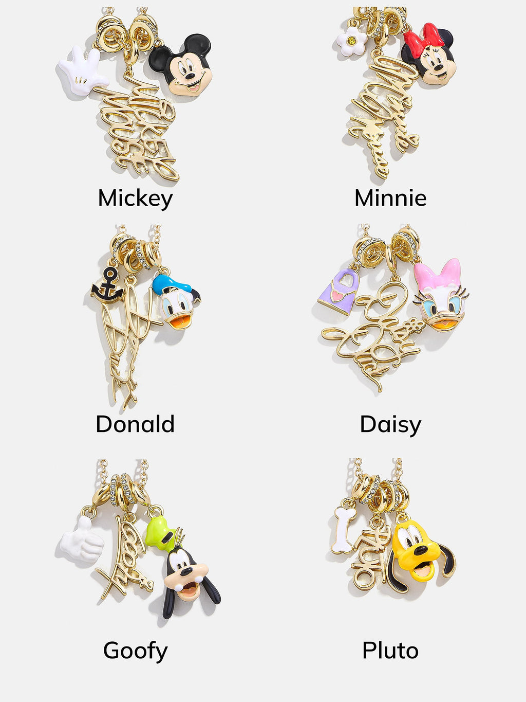 Disney Daisy Duck Cluster Charm Necklace - Daisy Duck