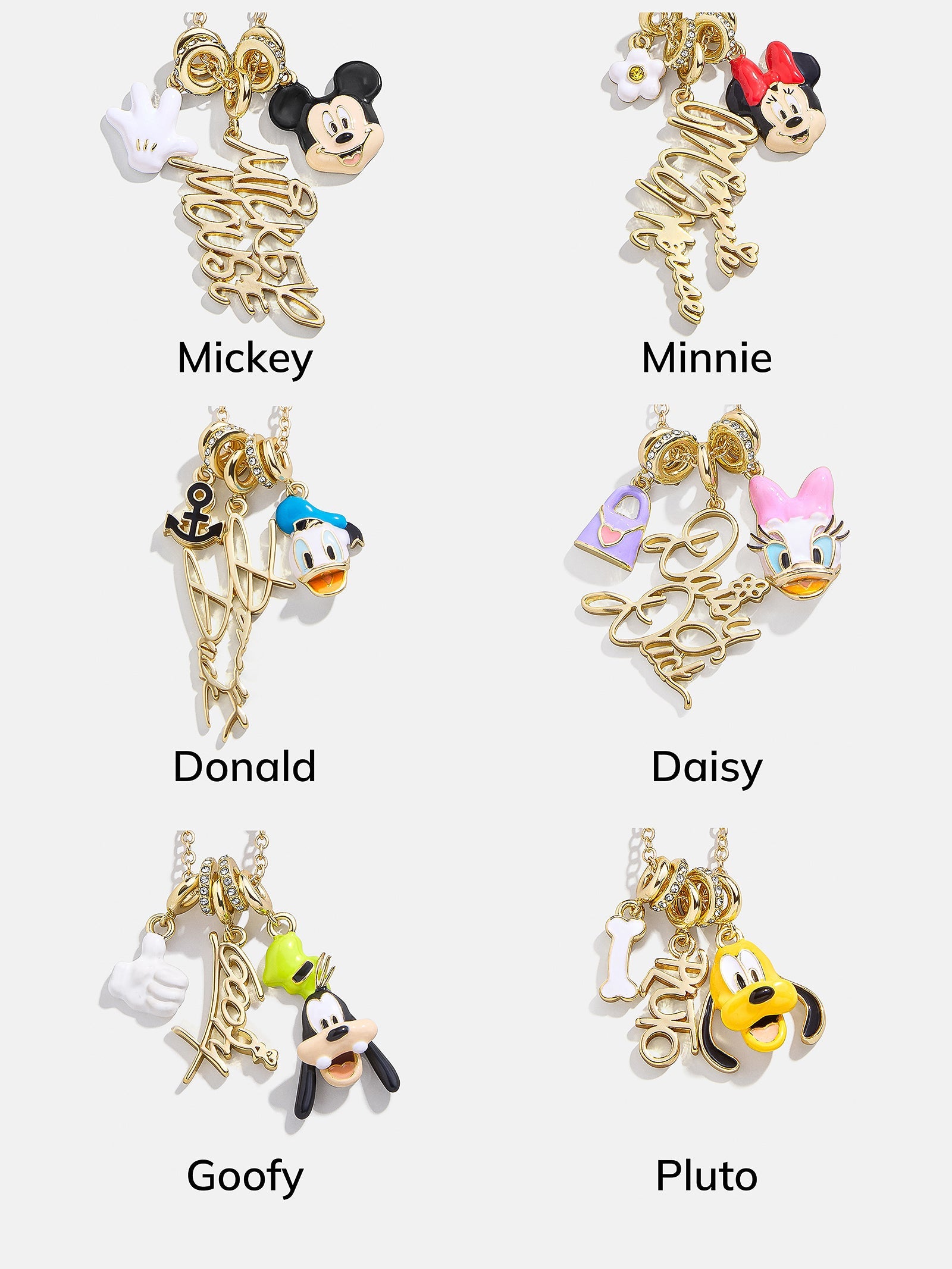 Disney Daisy Duck Cluster Charm Necklace - Daisy Duck