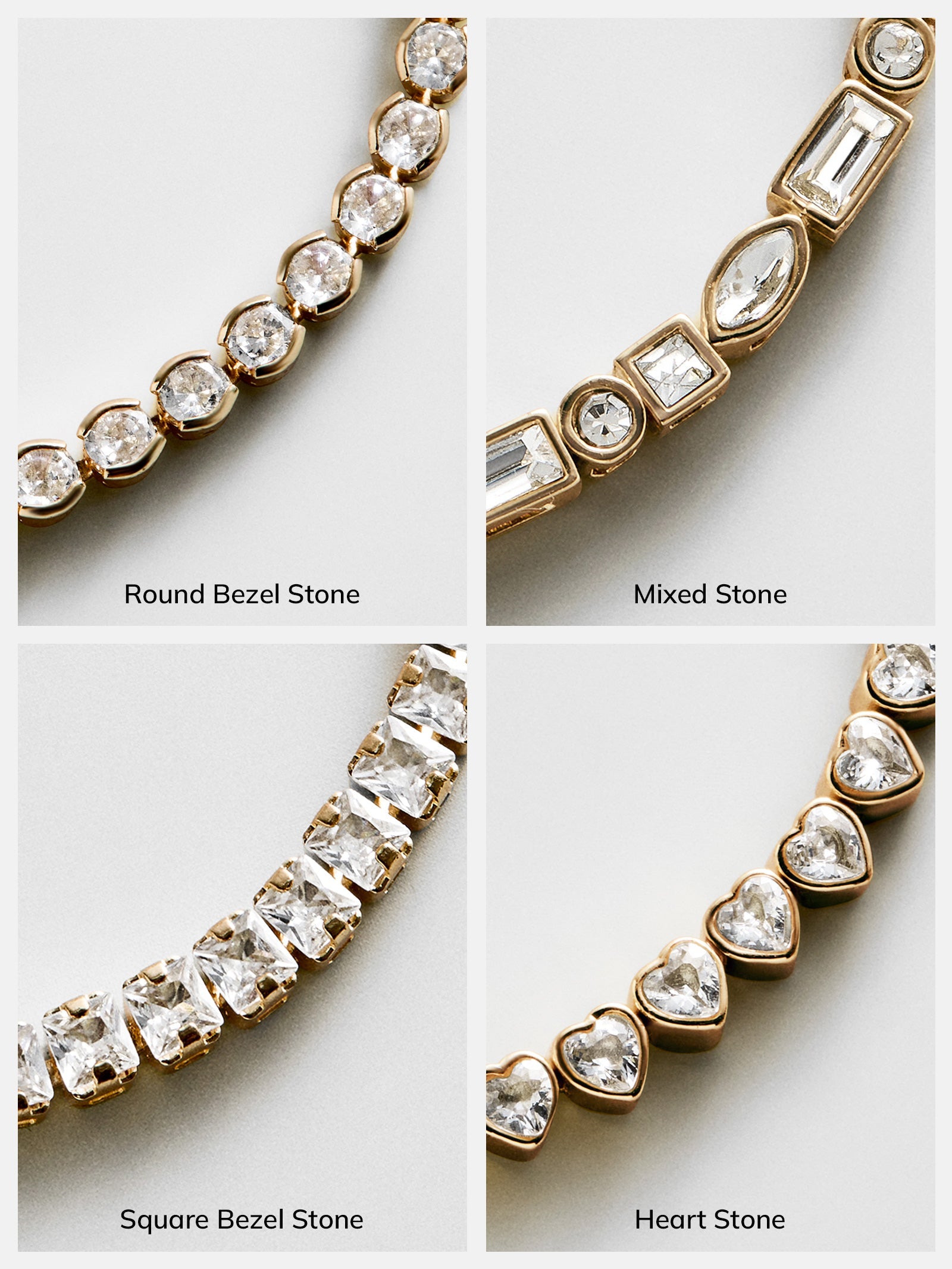 Brooke Tennis Bracelet - Heart Stone