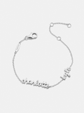 Sterling Silver Custom Script Multi Name Bracelet - 2 Names