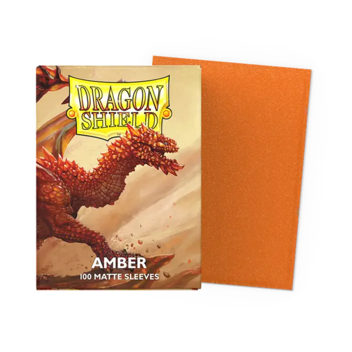 Dragon Shield Game Sleeves 100ct - Matte Amber Standard