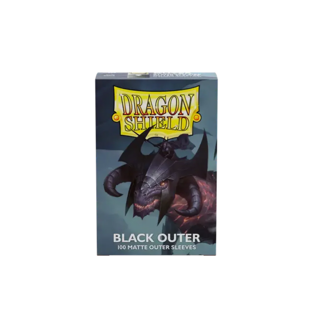 Dragon Shield Game Sleeves 100ct - Matte Black Outer Standard