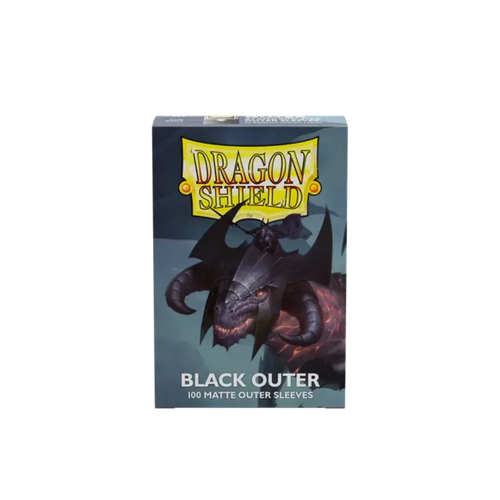 Dragon Shield Game Sleeves 100ct - Matte Black Outer Standard