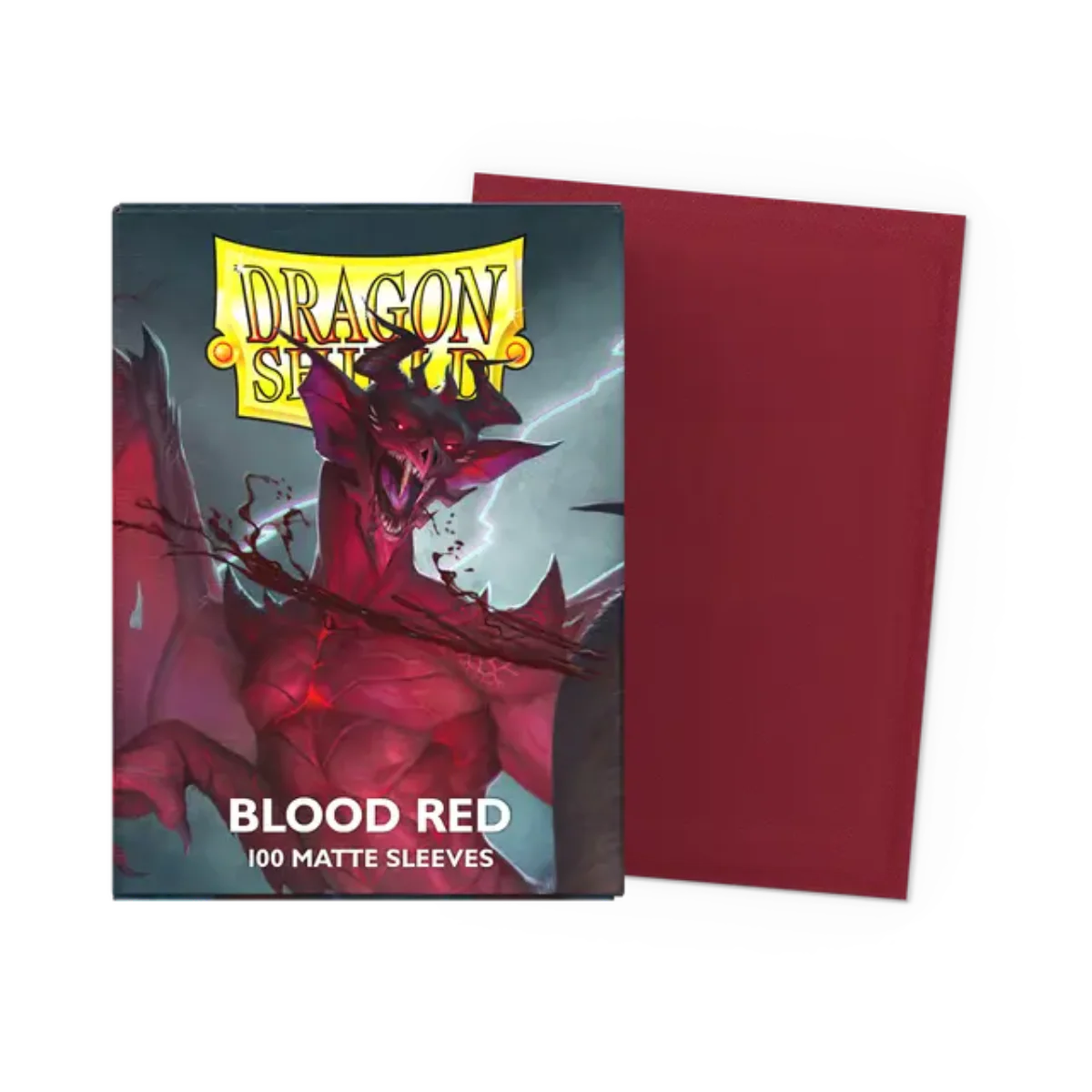 Dragon Shield Game Sleeves 100ct - Matte Blood Red Standard