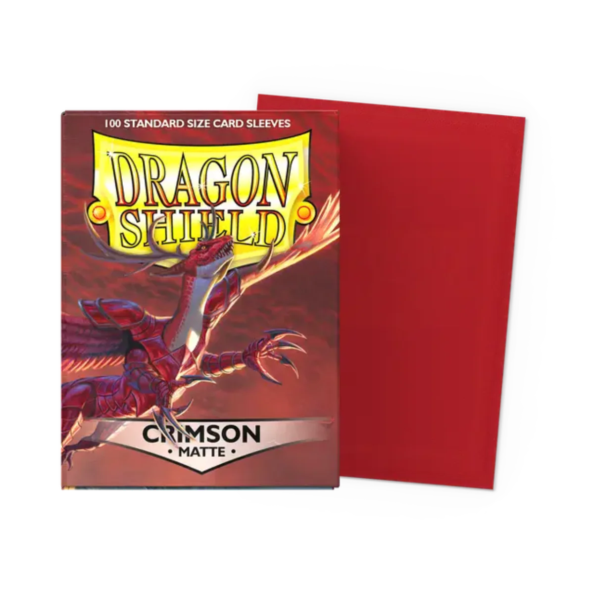 Dragon Shield Game Sleeves 100ct - Matte Crimson Standard