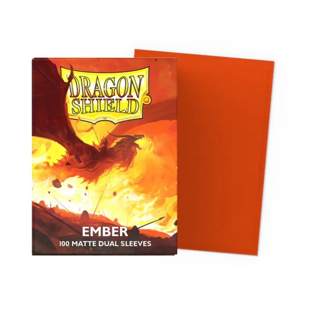 Dragon Shield Game Sleeves 100ct - Matte Dual Ember Standard