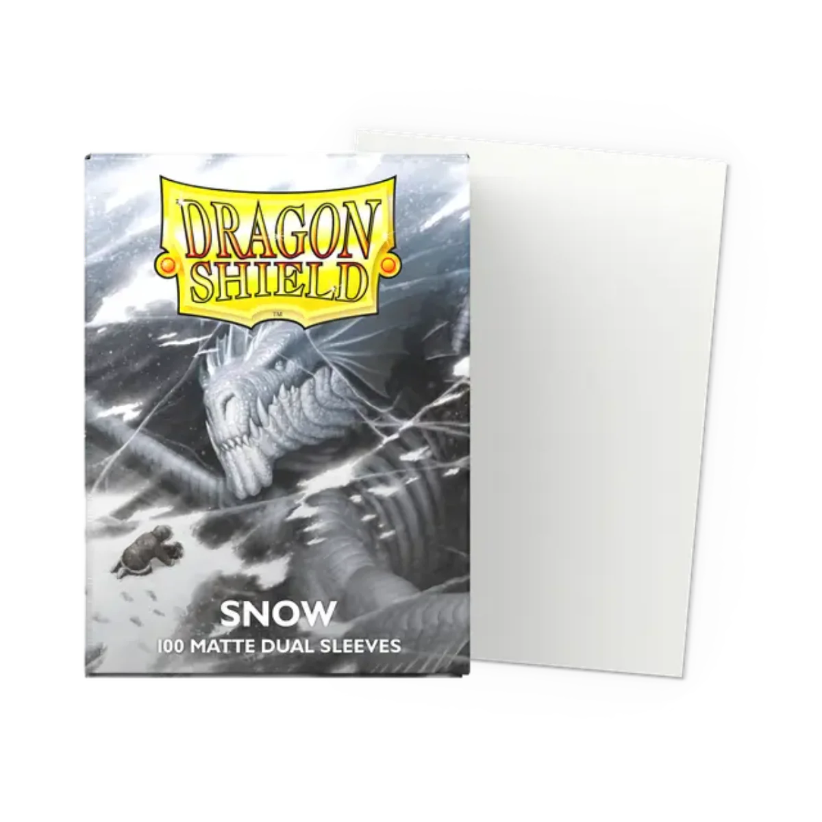 Dragon Shield Game Sleeves 100ct - Matte Dual Snow Standard