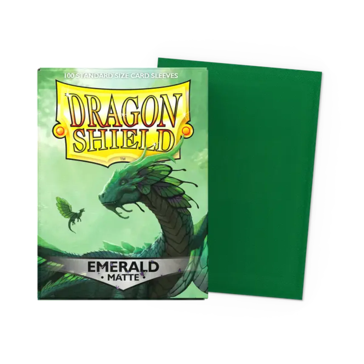 Dragon Shield Game Sleeves 100ct - Matte Emerald Standard