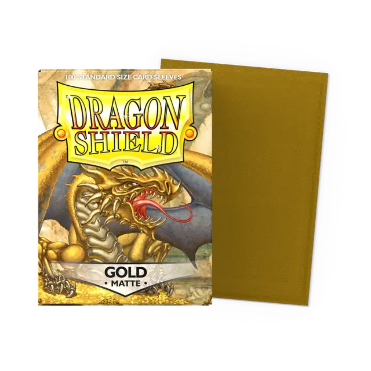 Dragon Shield Game Sleeves 100ct - Matte Gold Standard
