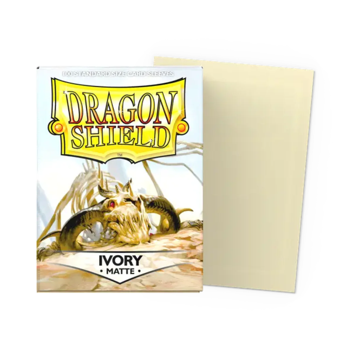 Dragon Shield Game Sleeves 100ct - Matte Ivory Standard