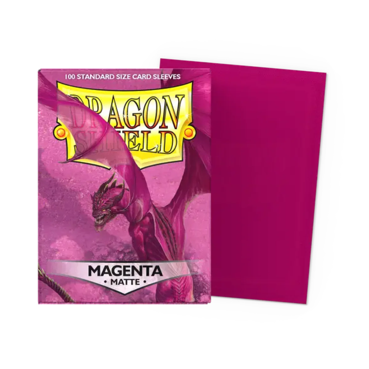 Dragon Shield Game Sleeves 100ct - Matte Magenta Standard