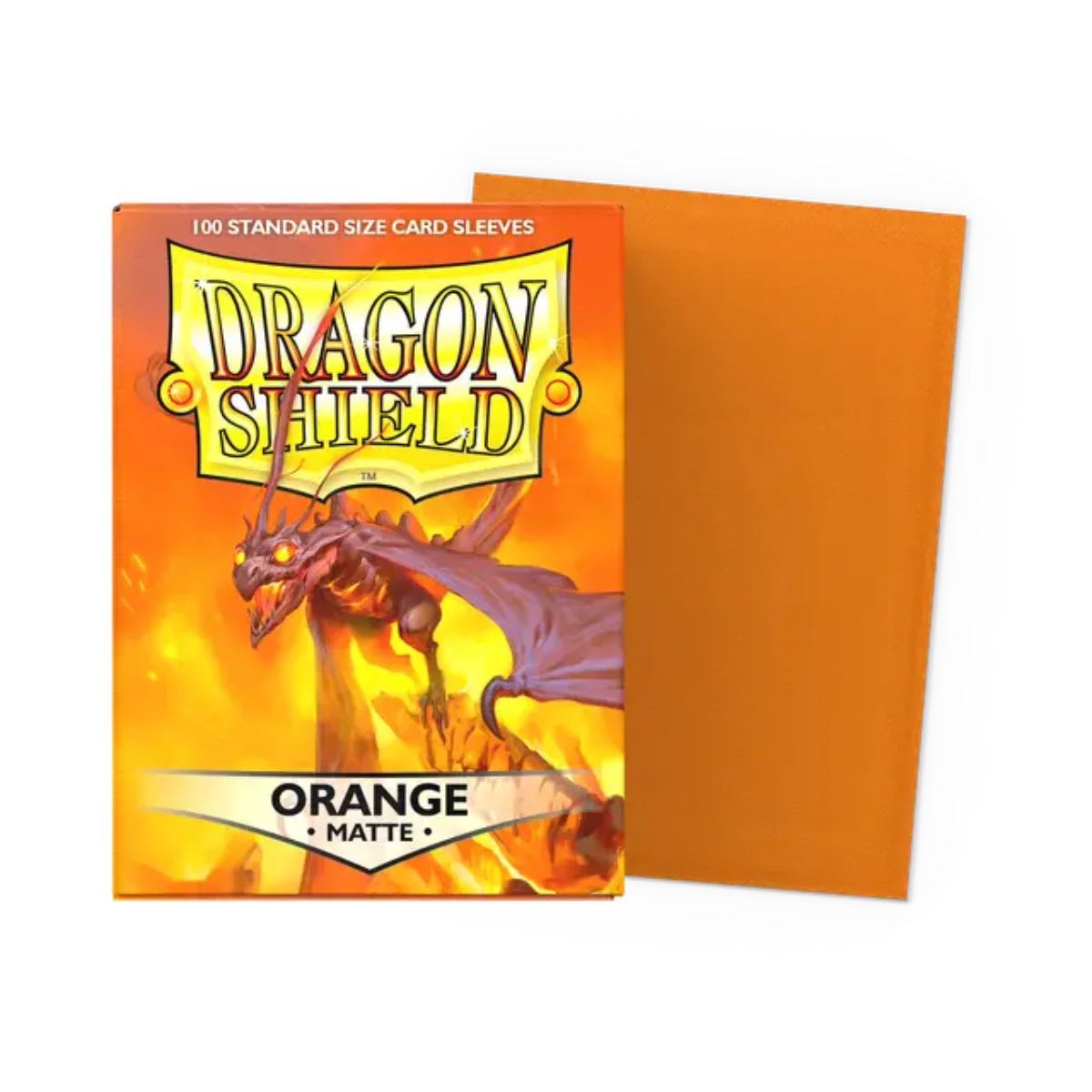 Dragon Shield Game Sleeves 100ct - Matte Orange Standard