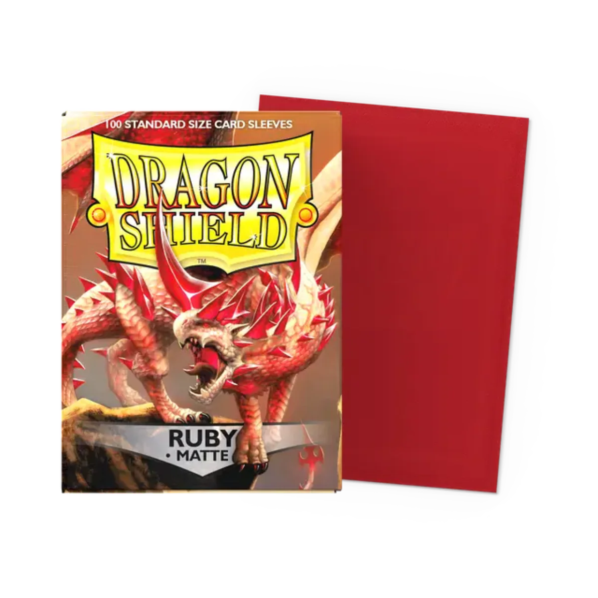 Dragon Shield Game Sleeves 100ct - Matte Ruby Standard