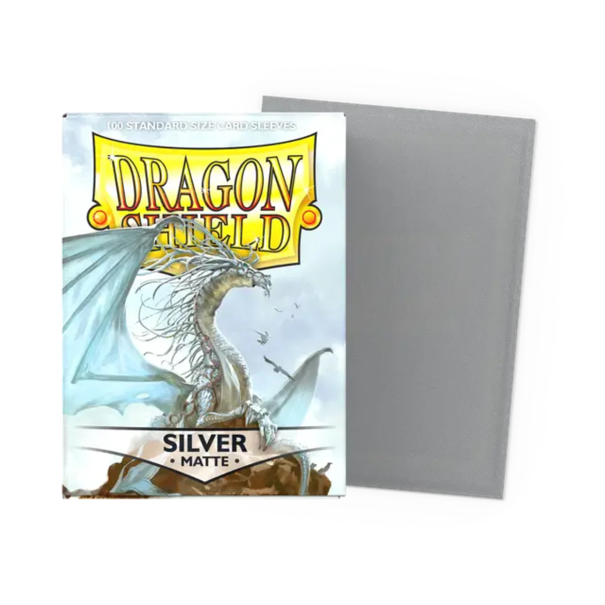 Dragon Shield Game Sleeves 100ct - Matte Silver Standard