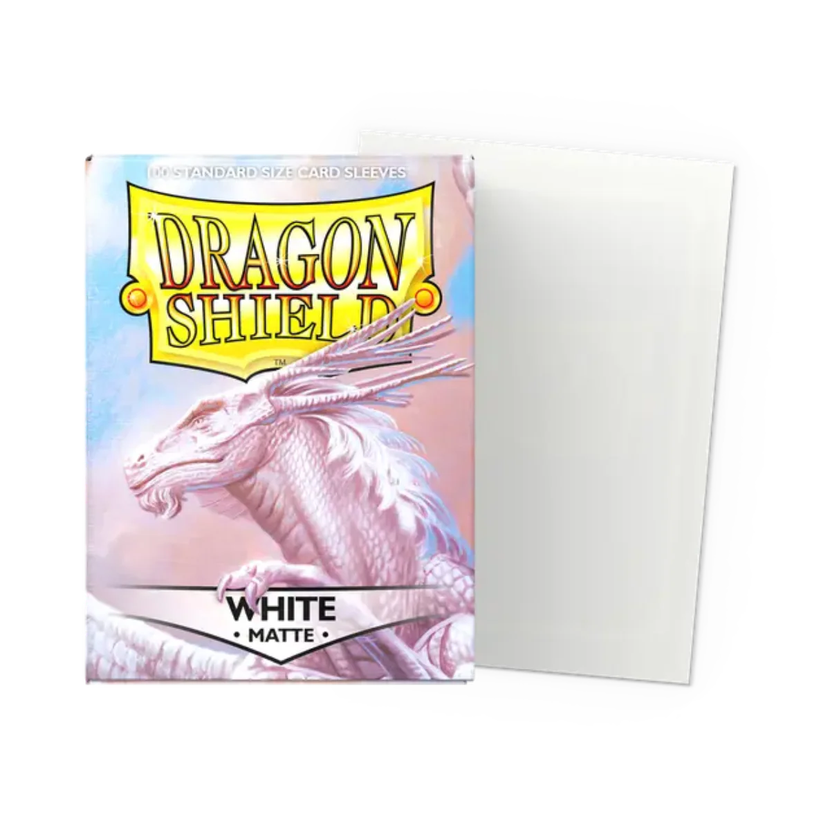 Dragon Shield Game Sleeves 100ct - Matte White Standard