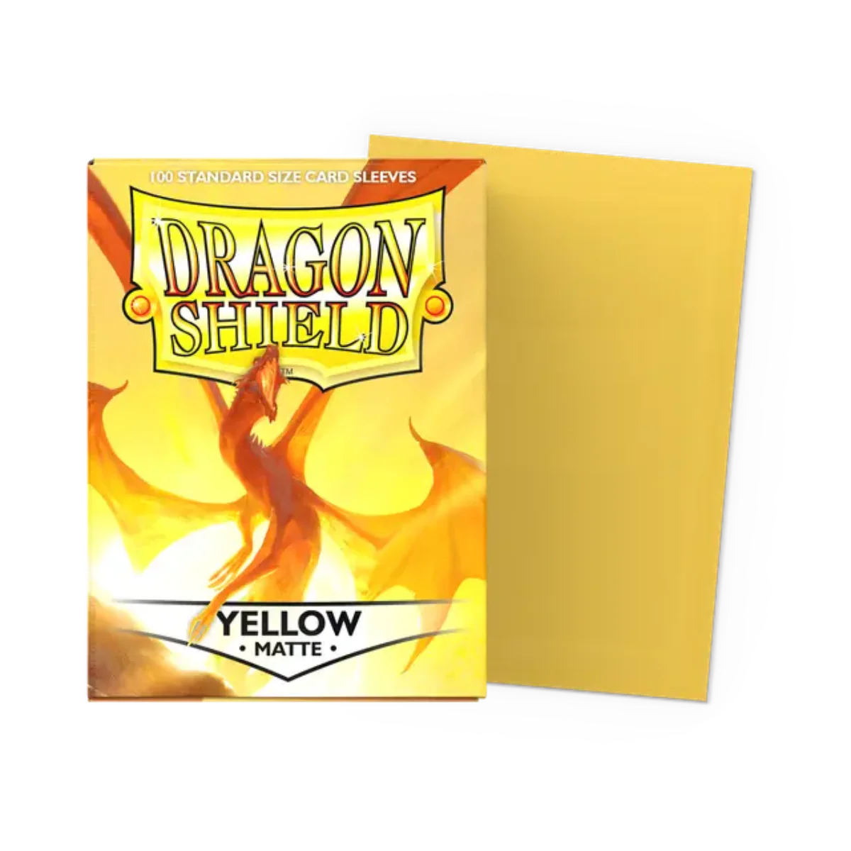 Dragon Shield Game Sleeves 100ct - Matte Yellow Standard