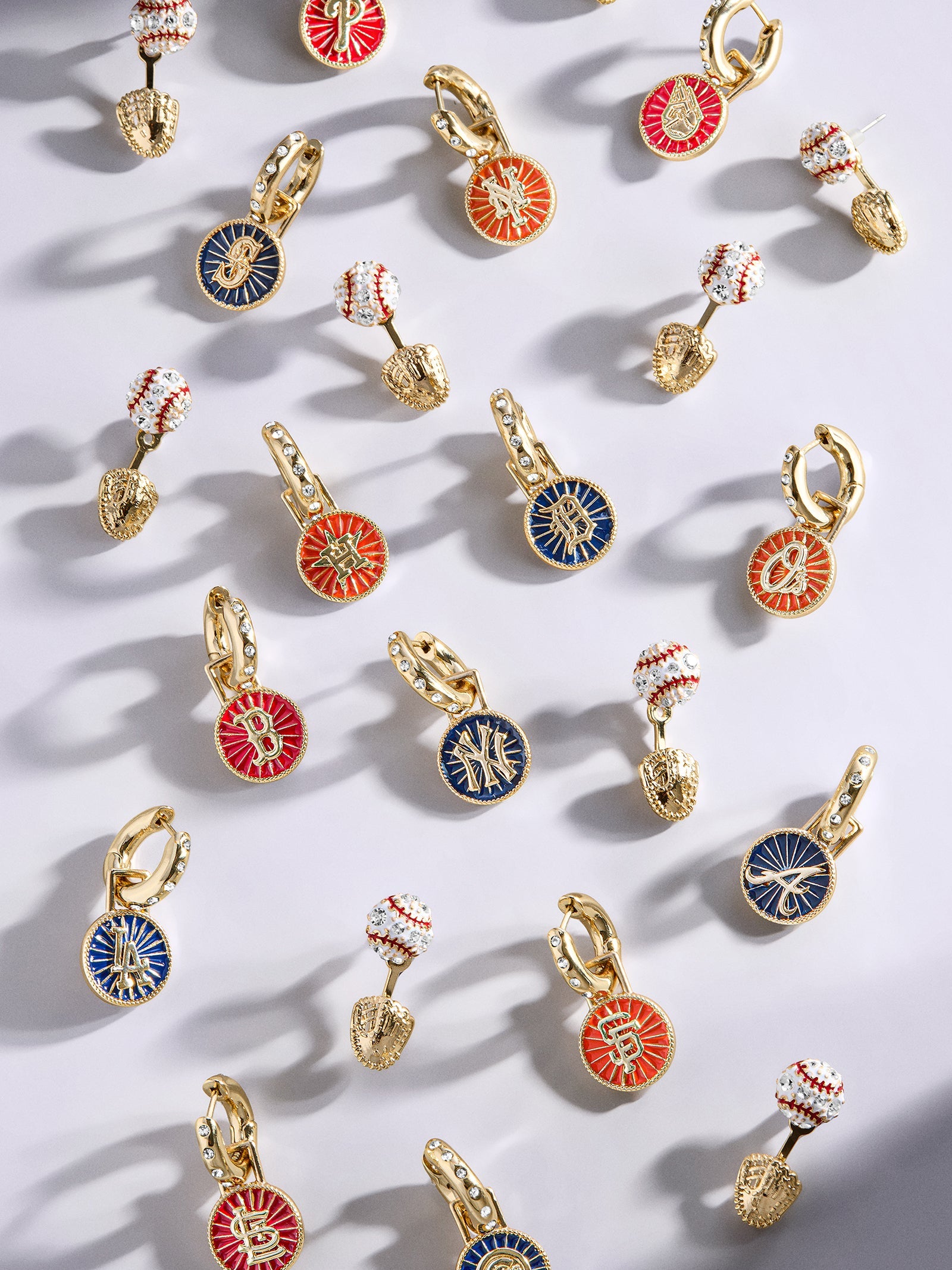 MLB Hoop Earring Set - New York Yankees