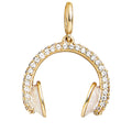Hobbies Cluster Charm - Headphones - White