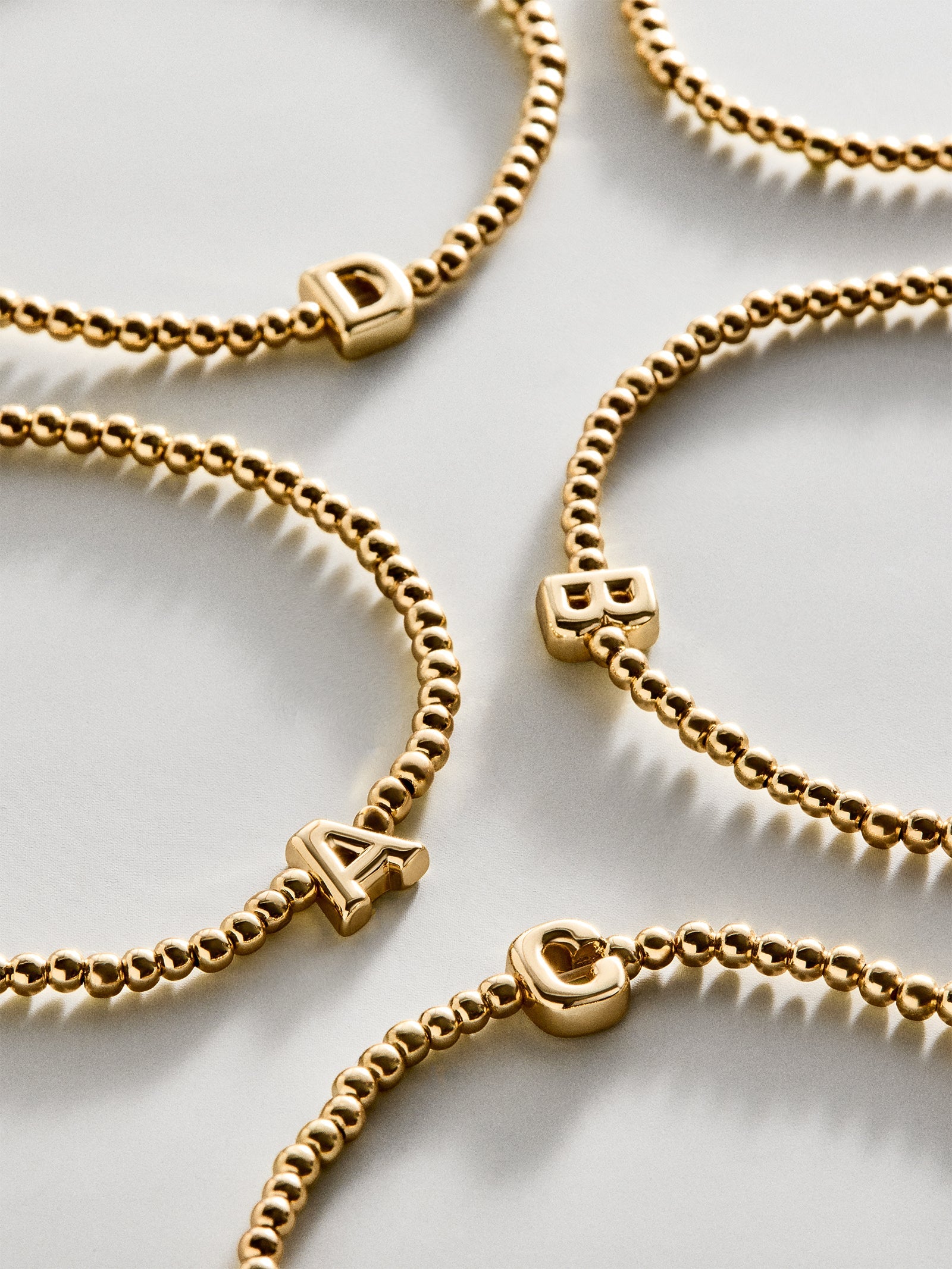 Bubble Letter Pisa Bracelet - Initial Pisa Bracelet
