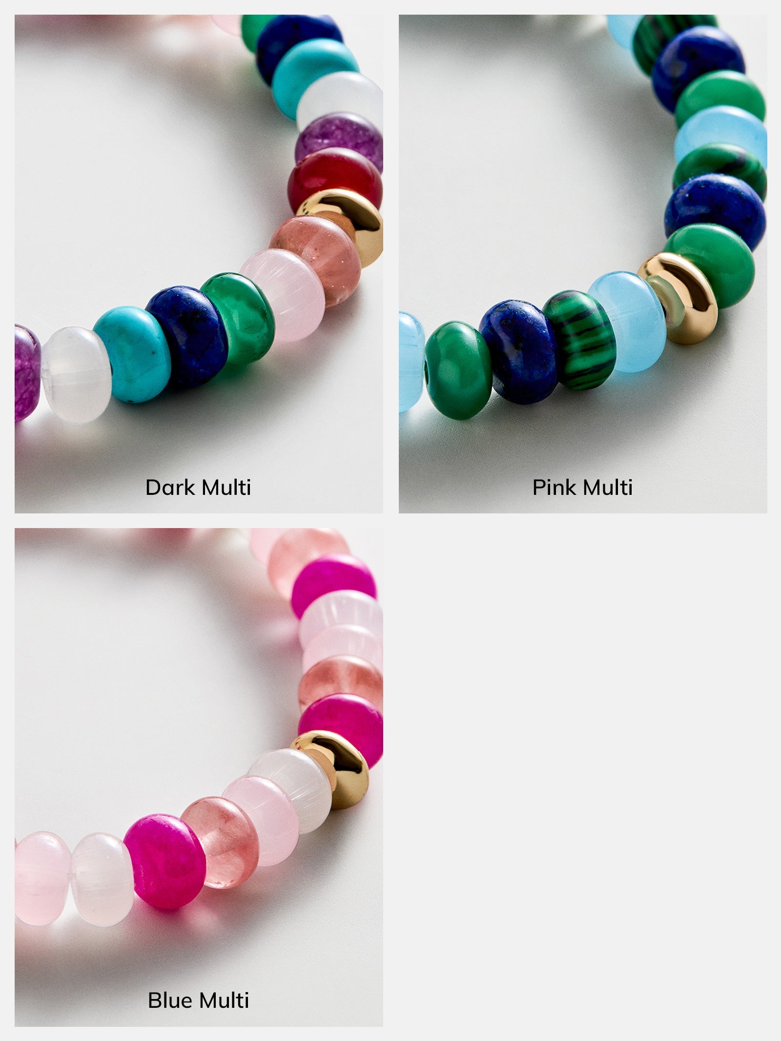 Marjorie Beaded Bracelet - Blue Multi