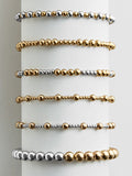 Chelsea Pisa Bracelet - 3MM/4MM Grouped Gold Pisa
