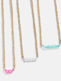 Pisa Kids' Custom Nameplate Necklace - Pisa Chain