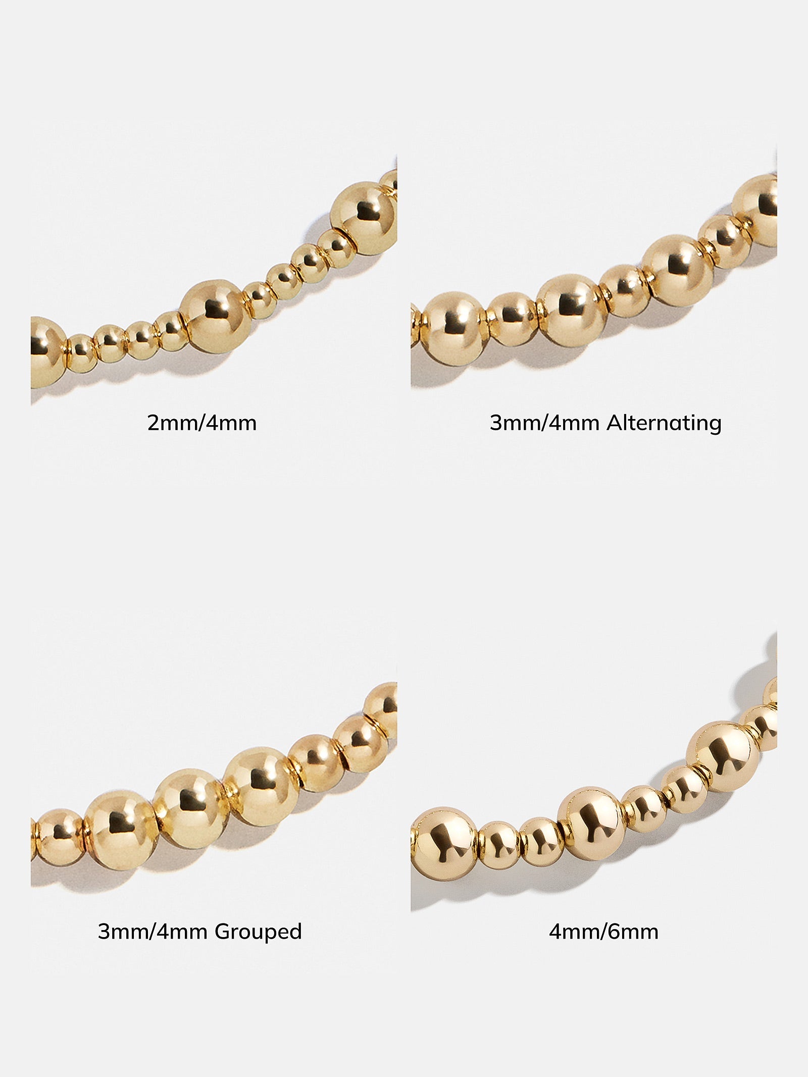 Florence Pisa Bracelet - 4MM/6MM Gold Pisa